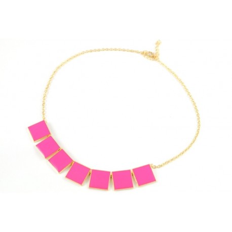 Ogrlica KOCKICA pink