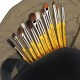 Bdellium Tools Studio Eyes 12pc. Brush Set with Roll-up Pouch