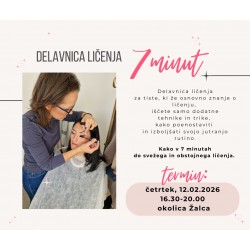 Delavnica ličenja  - 7 MINUT - 7 minutno vsakodnevno ličenje  - 12.02.2026